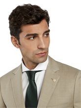 Slim fit twill business suit